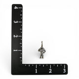 Sterling Silver Oz Cowardly Lion Charm for Bracelet Vintage Small Pendant