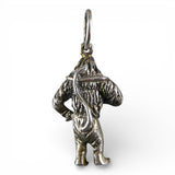 Sterling Silver Oz Cowardly Lion Charm for Bracelet Vintage Small Pendant
