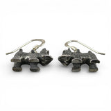 Sterling Silver Scottie Dog Earrings Oz Drop Dangle Earrings Toto Vintage