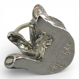 Sterling Silver Teddy Bear Charm for Bracelet One Arm Up Small Pendant