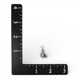 Sterling Silver Teddy Bear Charm for Bracelet One Arm Up Small Pendant