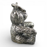Sterling Silver Teddy Bear Charm for Bracelet Arms Down Vintage Small Pendant