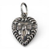 Victorian Bow Tie Heart Charm