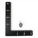 Victorian Bow Tie Heart Charm