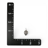 Fleur-de-lis Heart Charm