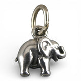 TINY Sterling Silver Elephant Charm Miniature Small Finding Jewelry Making Mini