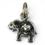 TINY Sterling Silver Elephant Charm Miniature Small Finding Jewelry Making Mini