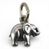 TINY Sterling Silver Elephant Charm Miniature Small Finding Jewelry Making Mini