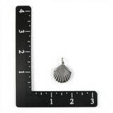 Sterling Silver Scallop Shell Pendant for Necklace Summer Vacation Jewelry Beach