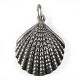 Sterling Silver Scallop Shell Pendant for Necklace Summer Vacation Jewelry Beach