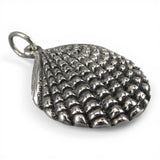 Sterling Silver Scallop Shell Pendant for Necklace Summer Vacation Jewelry Beach