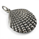 Sterling Silver Scallop Shell Pendant for Necklace Summer Vacation Jewelry Beach