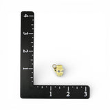 Sterling Silver & Yellow Blue Enamel Pottery Pitcher Charm for Bracelet