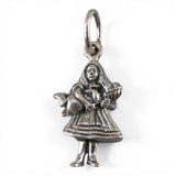 Alice in Wonderland Sterling Silver Charm for Bracelet Vintage