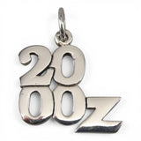 Sterling Silver 2000 OZ Charm for Bracelet 100TH Anniversary Vintage