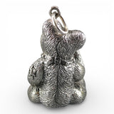 Large Sterling Silver Teddy Bear Pendant for Necklace Brown County Silver