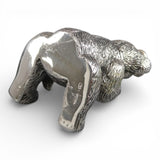 Large Sterling Silver Teddy Bear Pendant for Necklace Brown County Silver