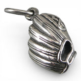 Sterling Silver Baseball Mitt Glove Ball Charm for Bracelet Small Pendant