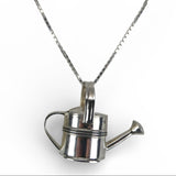 Sterling Silver Watering Can Pendant for Necklace BCS Gardener Gift Vintage New