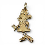 Sterling Silver MINNIE MOUSE Charm for Bracelet Gold Vermeil Disney Cute Jewelry