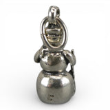 Sterling Silver SNOWMAN Charm for Bracelet by Brown County Silver