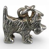 Sterling Silver Scottie Dog Charm for Bracelet OZ Scottish Terrier TOTO