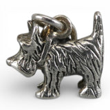 Sterling Silver Scottie Dog Charm for Bracelet OZ Scottish Terrier TOTO