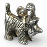 Sterling Silver Scottie Dog Charm for Bracelet OZ Scottish Terrier TOTO
