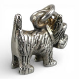 Sterling Silver Scottie Dog Charm for Bracelet OZ Scottish Terrier TOTO
