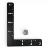 Sterling Silver Lets Roll Charm for Bracelet USA Shield Brown County Silver