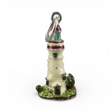 Sterling Silver & Enamel Lighthouse Charm for Bracelet Brown County Silver BCS
