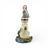 Sterling Silver & Enamel Lighthouse Charm for Bracelet Brown County Silver BCS