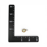 Sterling Silver & Enamel Bird Nest w/ Speckled Eggs Charm for Bracelet Vintage