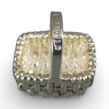 Sterling Silver Mini Hollander Brown County Basket Charm for Bracelet Vintage