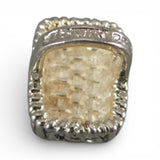 Sterling Silver Mini Hollander Brown County Basket Charm for Bracelet Vintage