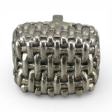 Sterling Silver Mini Hollander Brown County Basket Charm for Bracelet Vintage