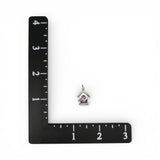 Sterling Silver Birdhouse Charm for Bracelet Brown County Bird Jewelry