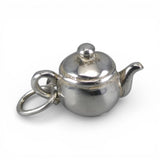 Sterling Silver Grandma's Teapot Charm for Bracelet Vintage New Tea Gift Pendant