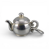 Sterling Silver Grandma's Teapot Charm for Bracelet Vintage New Tea Gift Pendant