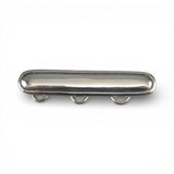 Sterling Silver Engravable Charm Pin Slmooth Brooch Hanger Holder New Old Stock