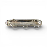 Sterling Silver Engravable Charm Pin Slmooth Brooch Hanger Holder New Old Stock