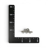 Sterling Silver Farm Charm Holder Pin Barn Silo Fence Heart Vintage Farming Gift