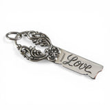 Sterling Silver Love Key Pendant for Necklace Vintage New Condition Gift for Her