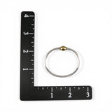 Child's Bangle Eternity Bracelet Sterling Silver Gold Vermeil Threaded Bead New