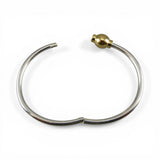 Child's Bangle Eternity Bracelet Sterling Silver Gold Vermeil Threaded Bead New