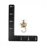 Sterling Silver Gold Vermeil Teapot Charm Holder Pendant for Necklace Tea Gift