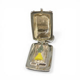 Sterling Silver Cheese Box Charm for Bracelet Mouse Everybody Has to Eat Vintage