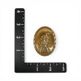 Artemis Diana Cupid Art Nouveau Brass Pin