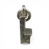 Sterling Silver Hoosier Cabinet Charm for Bracelet Small Vintage Brown County 3D