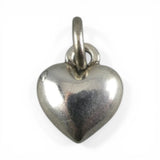 TINY Sterling Silver Heart Charm Miniature Small Finding Jewelry Making Mini